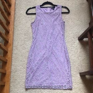 Light Purple Lace Cocktail Dress